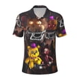 thumbnail image 1 of Lsque Five Nights At Freddy'S Pattern Golf Shirts for Men Dry Fit Print Moisture Wicking Performance Short Sleeve Polo Shirt-3X-Large, 1 of 7