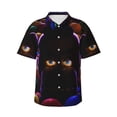 thumbnail image 1 of Lsque Five Nights At Freddy'S Pattern Hawaiian Shirt for Men Unisex Summer Beach Casual Short Sleeve Cotton Linen Button Down Shirts-3X-Large, 1 of 6
