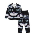 thumbnail image 1 of Lsque Five Nights At Freddy'S Pattern Long Sleeve Pajama Set for Women - Soft 2-Piece Sleepwear and Loungewear Set with Pockets, Comfy Nightwear, 1 of 8
