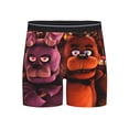 thumbnail image 1 of Lsque Five Nights At Freddy'S Pattern Men's Performance Stretch Underwear, Athletic Long Leg Briefs，Moisture-Wicking-Large, 1 of 6