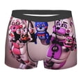 thumbnail image 1 of Lsque Five Nights At Freddy'S Pattern Men’s Total Support Pouch Boxer Briefs, X-Temp Cooling, Moisture-Wicking Underwear, Regular, Long-leg and Trunk-Small, 1 of 7