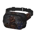 thumbnail image 1 of Lsque Five Nights At Freddy'S Pattern Square Double Layer Waist Bag, Durable Twill Fabric Waist Pack with Adjustable Belt,Outdoor Hiking, Running, Travel Waist Bag, 1 of 6