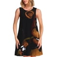 thumbnail image 1 of Lsque Five Nights At Freddy'S Pattern Summer Dresses for Women – Sleeveless T-Shirt Swing Sundress, Perfect for the Beach and Casual Days, 1 of 6