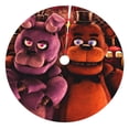 thumbnail image 1 of Lsque Five Nights At Freddy'S Print Christmas Tree Skirt, Tree Skirt with Ties or Velcro, Perfect for Holiday Decorations, Halloween, and New Year-36", 1 of 7