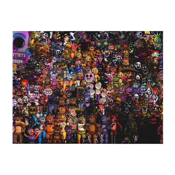 Lsque Five Nights At Freddy'S Print Flannel Throw Blanket, Ultra-soft Blanket for Bed, Couch, Car, Hypoallergenic Anti-pilling blanket-