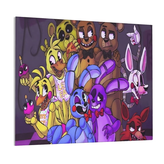 Lsque Five Nights At Freddy'S Print Wall Art – Decorative Picture for Living Room, Bedroom, and Office (Horizontal)