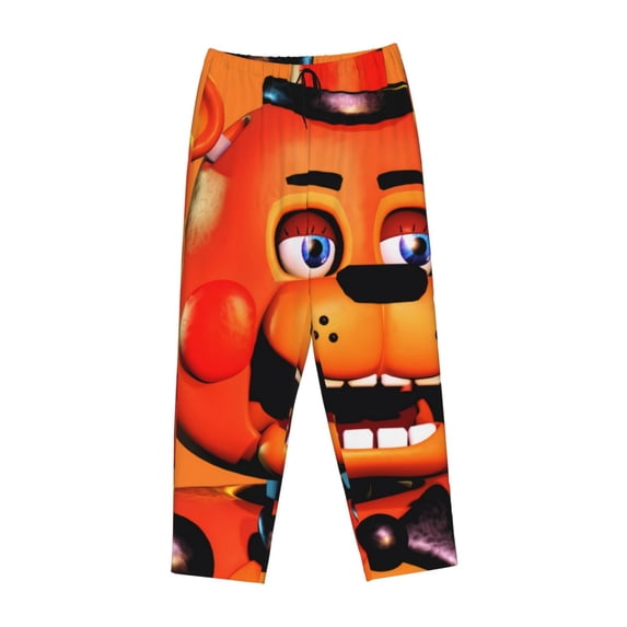 Lsque Five Nights At Freddy'S Print Women's Pajama Pants, Lounge Pant - Comfortable Home Wear,Elastic Waistband, Stylish Design-Medium