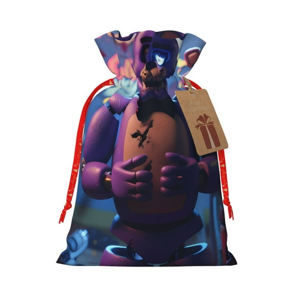 Lsque Five Nights At Freddy'S for Christmas Gift Bags ,Party Gift Bag, Christmas Goody Bags for Christmas Holidays Party Favors and Presents-Medium