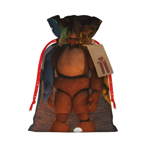 Lsque Five Nights At Freddy'S for Christmas Gift Bags ,Party Gift Bag, Christmas Goody Bags for Christmas Holidays Party Favors and Presents-Medium