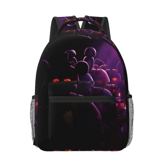 Lsque Five Nights At Freddy'S Pattern Comfortable Student Backpack - Ergonomic Design, Durable, Water-Resistant, Multi-Compartment,Travel, and Outdoor Activities