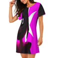 thumbnail image 1 of Lsque Five Nights At Freddy'S Pattern Nightgowns for Women Sleep Shirts Short Sleeve Nightshirt Pullover Nightdress Soft Sleepwear Relaxed Fit Nightdress, 1 of 5
