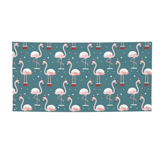 Lsque Flamingo Pattern Party Banner, Festive Banner , Holiday Celebrations and Events for Carnival Birthday Party Festival Decorations-Small
