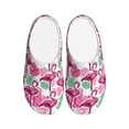 thumbnail image 1 of Lsque Flamingo Pattern Womens Comfort Cotton on Scuff With Memory Foam and Anti-skid Sole Slipper-42/43, 1 of 7