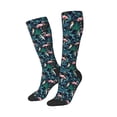 thumbnail image 1 of Lsque Flamingos And Birds Printed Crew Socks Men's Women's LightWeight Thin Casual Calf Socks ,Knee High Socks,Cotton Socks, 1 of 9