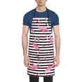 thumbnail image 1 of Lsque Flamingos Waterproof Apron Chef Aprons for Men Heavy Duty Chemical Work Apron Extra Long Grilling Aprons with Adjustable Bib Apron, 1 of 9