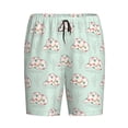 thumbnail image 1 of Lsque Flora Daisy Cactus Mens Sleep Pajama Shorts,Short Pajama Pants, Cotton Ultra-Soft Knit-4X-Large, 1 of 9