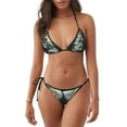 thumbnail image 1 of Lsque Floral Angelic White Wings Pattern Women Two Piece Swimsuit Sexy Swimwear Halter String Triangle Bikini Sets, 1 of 6