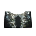 thumbnail image 1 of Lsque Floral Angelic White Wings Printed Long Tissue Box Cover Holder, Facial Paper Organizer Dispenser,Triangle with Bottom Belt, PVC Leather Decorative Organizer, 1 of 9
