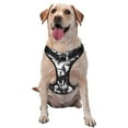 thumbnail image 1 of Lsque Floral Cow Silhouette Dog Harness, No-Pull Pet Harness with 2 Leash Clips, Adjustable Soft Padded Dog Vest with Easy Control Handle for Large Dogs-Medium, 1 of 1