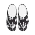 thumbnail image 1 of Lsque Floral Cow Silhouette Pattern Womens Comfort Cotton on Scuff With Memory Foam and Anti-skid Sole Slipper-39/40, 1 of 7