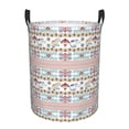 thumbnail image 1 of Lsque Floral Elephant Pattern Laundry Hamper Basket, Tall Woven Rope Hamper Basket for Clothes, Lightweight Storage Basket, Collapsible Waterproof-, 1 of 6