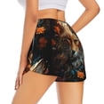 thumbnail image 1 of Lsque Floral Fox Printed Women's Running Shorts with Liner Pockets,Elastic Quick Dry Workout Athletic Gym Yoga Shorts,Womens High Waist Shorts-Small, 1 of 9