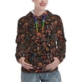 thumbnail image 1 of Lsque Floral Pattern Casual Women's Hoodie,Hooded Sweatshirt with Kangaroo Pocket,Pullover Hoodie with Eye-catching Drawstrings-Large, 1 of 7