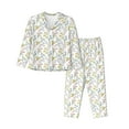 thumbnail image 1 of Lsque Floral Pattern Long Sleeve Pajama Set for Women - Soft 2-Piece Sleepwear and Loungewear Set with Pockets, Comfy Nightwear-X-Large, 1 of 7