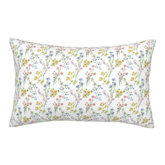 Lsque Floral Pattern Pillow Case – Soft & Cozy Throw Pillow Cover, Hypoallergenic Cushion Case for Sleeping Women with Envelope Closure-20"x30"
