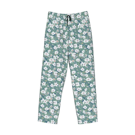Lsque Floral Print Men's Pajama Pants, Lounge Pant - Comfortable Home Wear,Elastic Waistband, Stylish Design-Medium