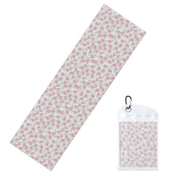 Lsque Floral Printed Cooling Towel (40"x 12"), Ice Towel, Microfiber, Soft Breathable Chilly Towel for Yoga, Sport, Gym, Workout, Fitness, Running