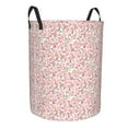 thumbnail image 1 of Lsque Floral Retro Style pattern Laundry Hamper Basket, Tall Woven Rope Hamper Basket for Clothes, Lightweight Storage Basket, Collapsible Waterproof-Medium, 1 of 8