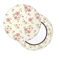 thumbnail image 1 of Lsque Floral Round Bar chair cushion covers Velvet Fabric Premium Comfort Protects from Scratches and Stains for 14-17 Inch Chair- 14 inch, 1 of 7