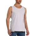 thumbnail image 1 of Lsque Floral Strawberr Print Men's Cotton Blend Sleeveless Muscle Shirts (S-3XL)- Moisture Wicking, Odor Protection, UPF 30+,Small, 1 of 8