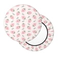 thumbnail image 1 of Lsque Floral Strawberr Round Bar chair cushion covers Velvet Fabric Premium Comfort Protects from Scratches and Stains for 14-17 Inch Chair- 13 inch, 1 of 7