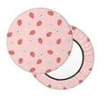 thumbnail image 1 of Lsque Floral Strawberr Round Bar chair cushion covers Velvet Fabric Premium Comfort Protects from Scratches and Stains for 14-17 Inch Chair- 13 inch, 1 of 7