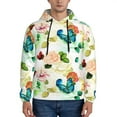 thumbnail image 1 of Lsque Floral Vintage Pattern Casual Men's Hoodie,Hooded Sweatshirt with Kangaroo Pocket,Pullover Hoodie-Small, 1 of 7