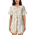 thumbnail image 1 of Lsque Floral1 Women's Short-Sleeved Pajama Set - 2 Piece Soft and Lightweight Sleepwear Set-, 1 of 9