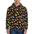 thumbnail image 1 of Lsque Flowe Rooster Pattern Casual Men's Hoodie,Hooded Sweatshirt with Kangaroo Pocket,Pullover Hoodie-X-Large, 1 of 7