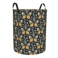 thumbnail image 1 of Lsque Flower Butterfly pattern Laundry Hamper Basket, Tall Woven Rope Hamper Basket for Clothes, Lightweight Storage Basket, Collapsible Waterproof-Small, 1 of 8