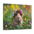 thumbnail image 1 of Lsque Flower Crown Guinea Pig Print Wall Art – Decorative Picture for Living Room, Bedroom, and Office (Horizontal), 1 of 6