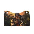 thumbnail image 1 of Lsque Flower Field Poodle Printed Long Tissue Box Cover Holder, Facial Paper Organizer Dispenser,Triangle with Bottom Belt, PVC Leather Decorative Organizer, 1 of 9
