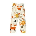 thumbnail image 1 of Lsque Flower Fox Print Men's Pajama Pants, Lounge Pant - Comfortable Home Wear,Elastic Waistband, Stylish Design-Large, 1 of 9