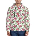thumbnail image 1 of Lsque Flower Pattern Casual Men's Hoodie,Hooded Sweatshirt with Kangaroo Pocket,Pullover Hoodie-Small, 1 of 7