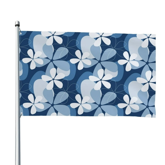 Lsque Flower Pattern Flag,Flower Printed Garden Flag 48 x 72 in - Double Sided Small Flags for Yard