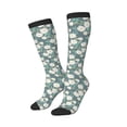 thumbnail image 1 of Lsque Flower Printed Crew Socks Men's Women's LightWeight Thin Casual Calf Socks ,Knee High Socks,Cotton Socks, 1 of 9