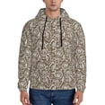 thumbnail image 1 of Lsque Flower Rose Pattern Casual Men's Hoodie,Hooded Sweatshirt with Kangaroo Pocket,Pullover Hoodie-Small, 1 of 7