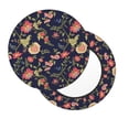 thumbnail image 1 of Lsque Flower Round Bar chair cushion covers Velvet Fabric Premium Comfort Protects from Scratches and Stains for 14-17 Inch Chair- 14 inch, 1 of 7