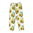 thumbnail image 1 of Lsque Flowers Avocado Print Women's Pajama Pants, Lounge Pant - Comfortable Home Wear,Elastic Waistband, Stylish Design-X-Large, 1 of 9