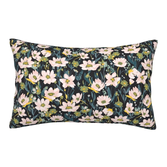 Lsque Flowers Pattern Pillow Case – Soft & Cozy Throw Pillow Cover, Hypoallergenic Cushion Case for Sleeping Women with Envelope Closure-20"x30"